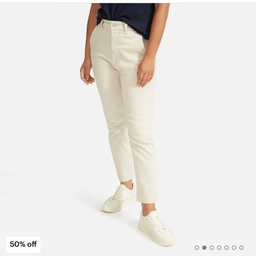 Everlane slip leg crop pants